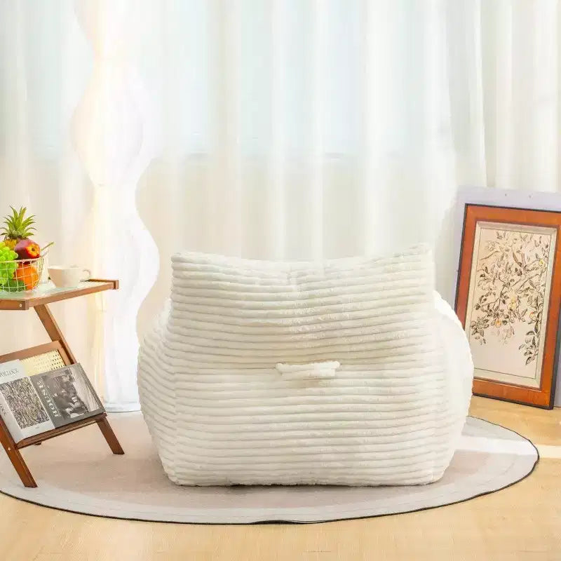400LB Capacity Bean Bag Chair, Oversized Corduroy Lounger Beanbag Chair with Armrests, High-Resilience Foam for Adults & Teens