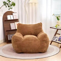 400LB Capacity Bean Bag Chair, Oversized Corduroy Lounger Beanbag Chair with Armrests, High-Resilience Foam for Adults & Teens