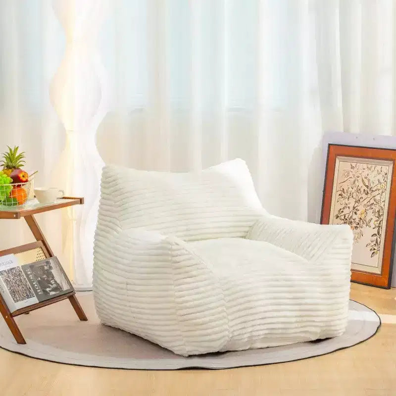 400LB Capacity Bean Bag Chair, Oversized Corduroy Lounger Beanbag Chair with Armrests, High-Resilience Foam for Adults & Teens