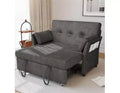 51" Sleeper Sofa Bed Couch with Side Pocket, Small 2 in 1 Convertible Loveseat Sleeper Couch for Apartment, Bedroom and Small Space