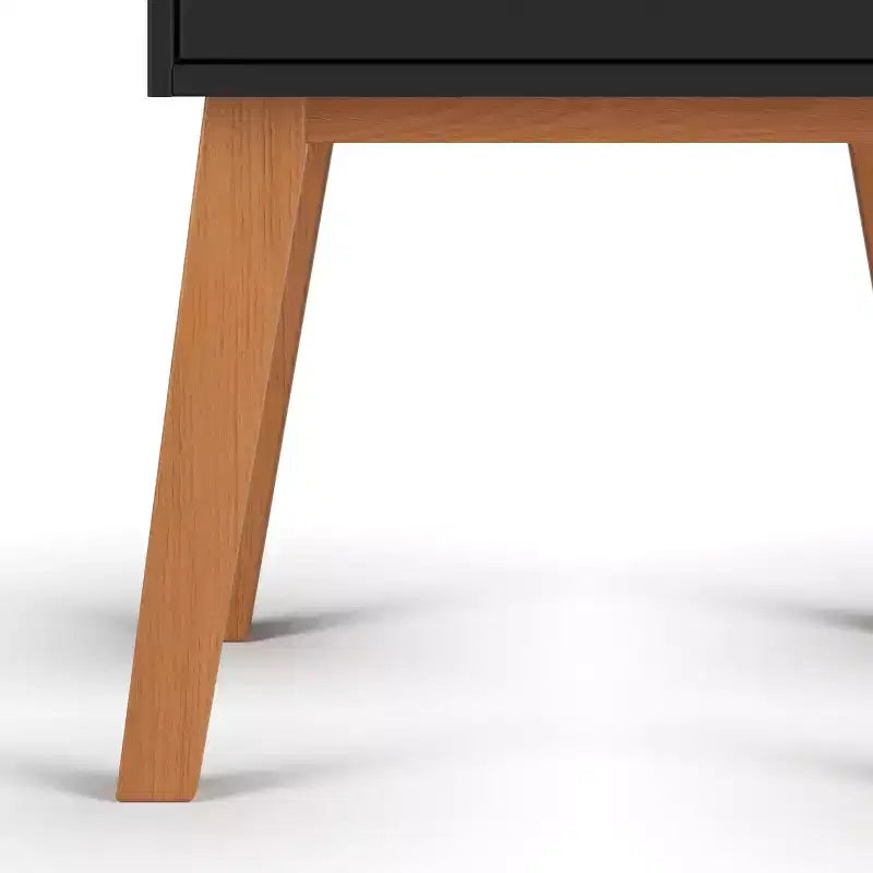 1 Drawer Nightstand for Nursery or Bedroom, Large Storage Drawer, Made of Sturdy Pinewood, Non-Toxic, Baby Safe Finish