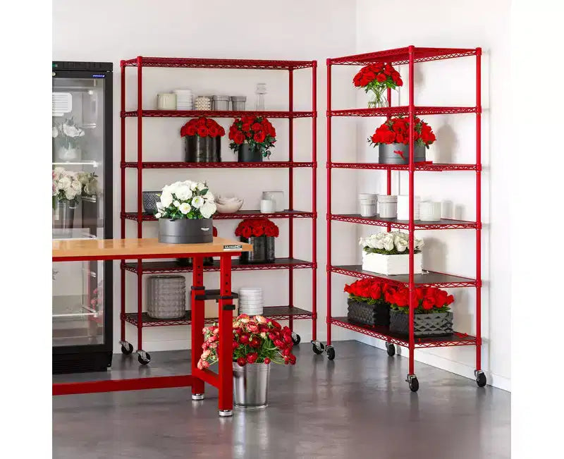 6-Tier NSF 48 x 18 Steel Wire Shelving Storage System
