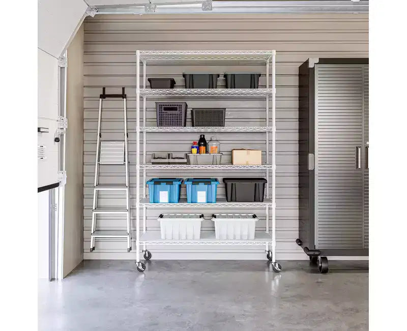 6-Tier NSF 48 x 18 Steel Wire Shelving Storage System