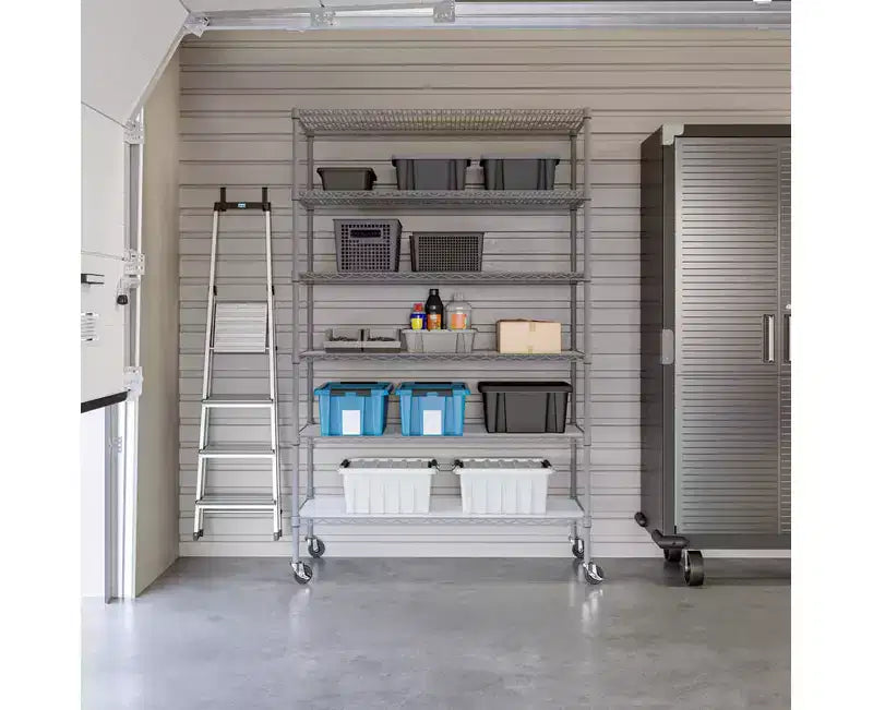 6-Tier NSF 48 x 18 Steel Wire Shelving Storage System
