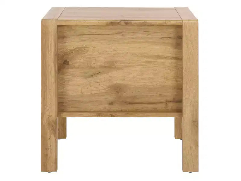 2 Drawer Nightstand - NST3109 - Oak/Brass