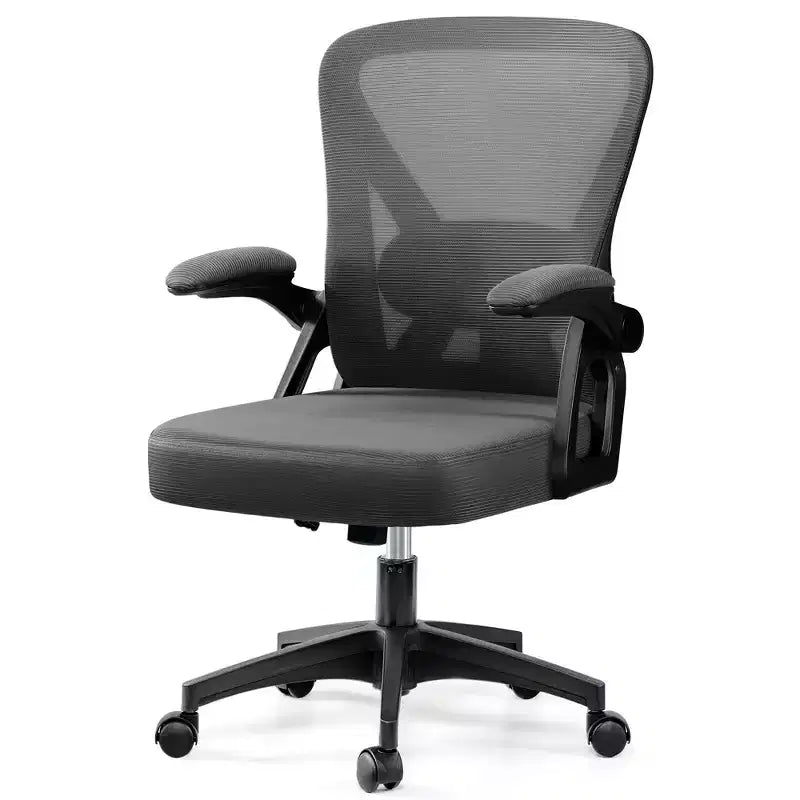 Ergonomic Office Chair, Mesh Computer Desk Chair with Adjustable Back Lumbar Support and Armrests, Black