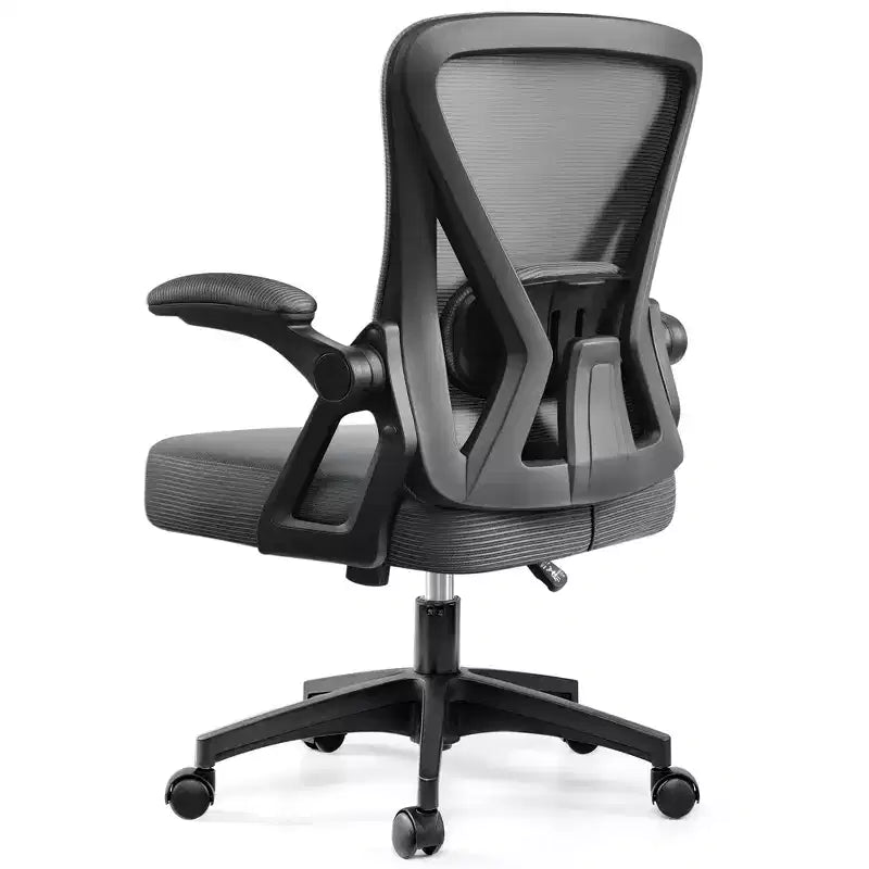 Ergonomic Office Chair, Mesh Computer Desk Chair with Adjustable Back Lumbar Support and Armrests, Black