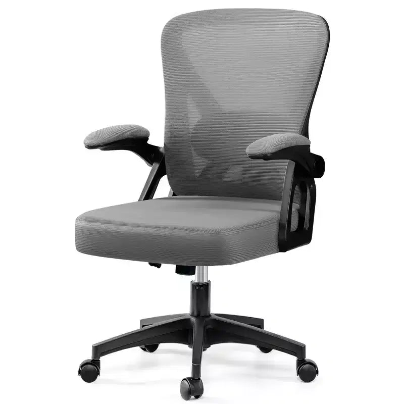 Ergonomic Office Chair, Mesh Computer Desk Chair with Adjustable Back Lumbar Support and Armrests, Black