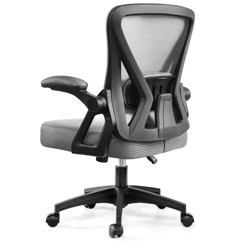 Ergonomic Office Chair, Mesh Computer Desk Chair with Adjustable Back Lumbar Support and Armrests, Black