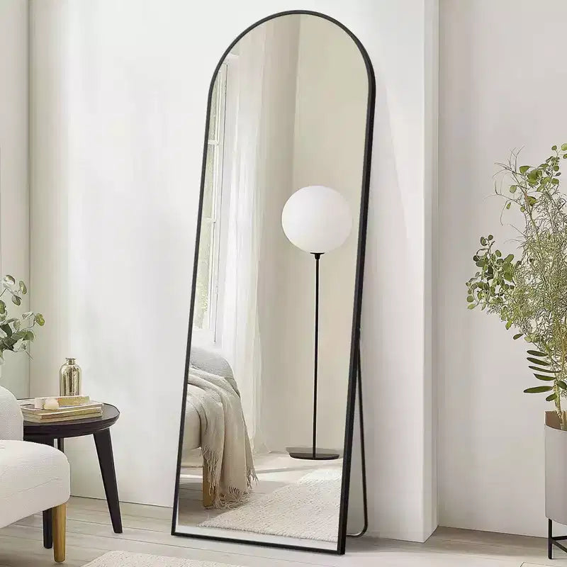 71X26 Inch Arched Full Length Mirror, Standing Hanging Leaning Wall Full Body Mirror