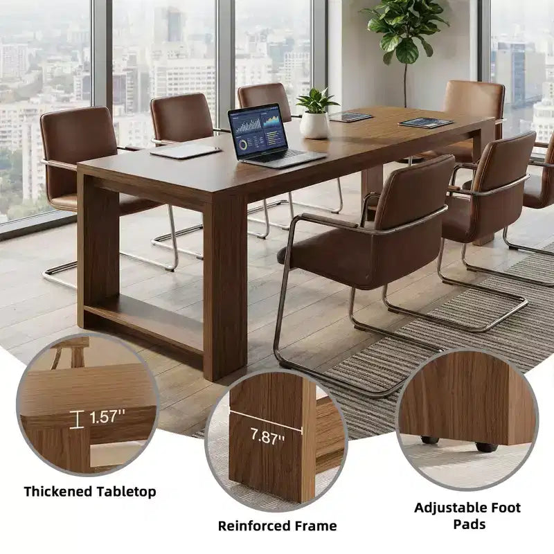 86 Two Person Computer Desk, Long Office Desk Conference Table