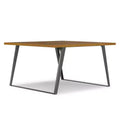Mitchell 54 inch x 54 inch Square Modern Industrial Square Dining Table