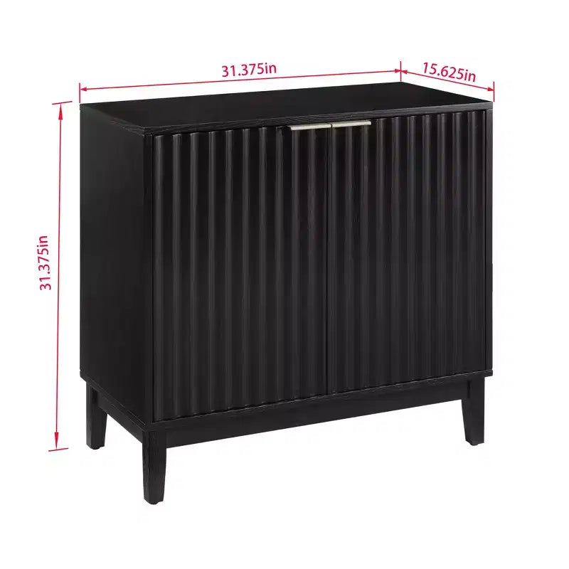 31 Sideboard Buffet Cabinet, Wooden Coffee Bar Cabinet with Adjustable Shelf, Floor Cupboard Cabinet for Kitchen