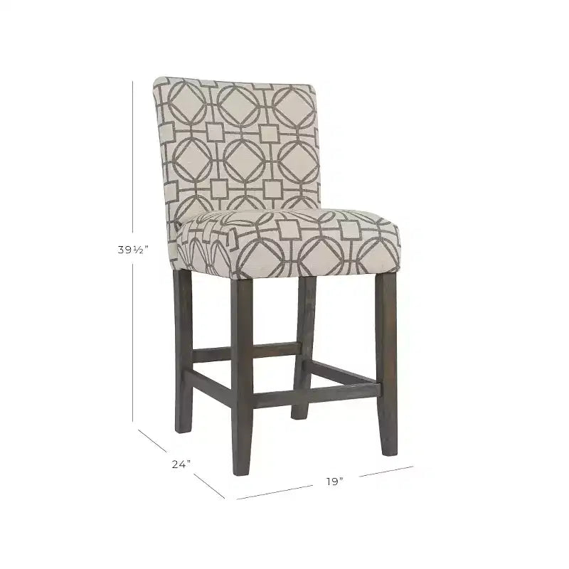 24 Upholstered Counter Height Barstool