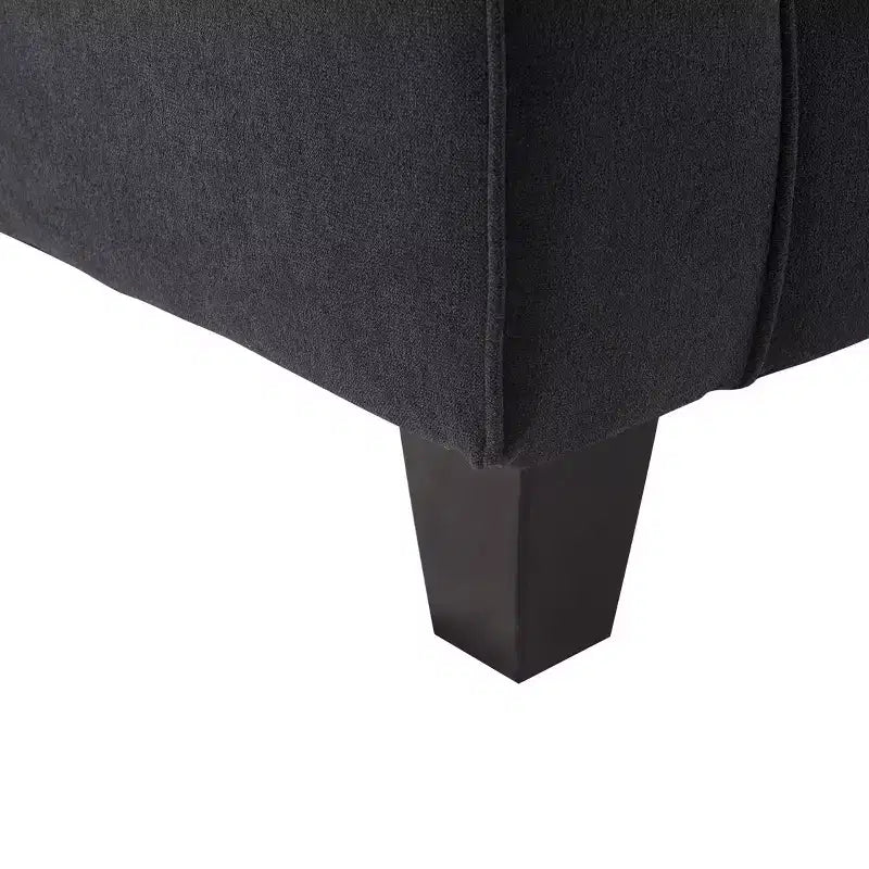 Upholstered Bed, Queen, White Linen