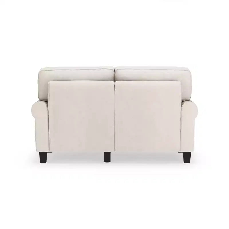 Upholstered Bed, Queen, White Linen