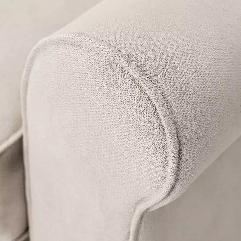 Upholstered Bed, Queen, White Linen