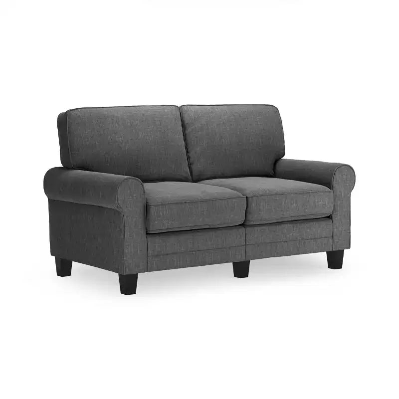 Upholstered Bed, Queen, White Linen