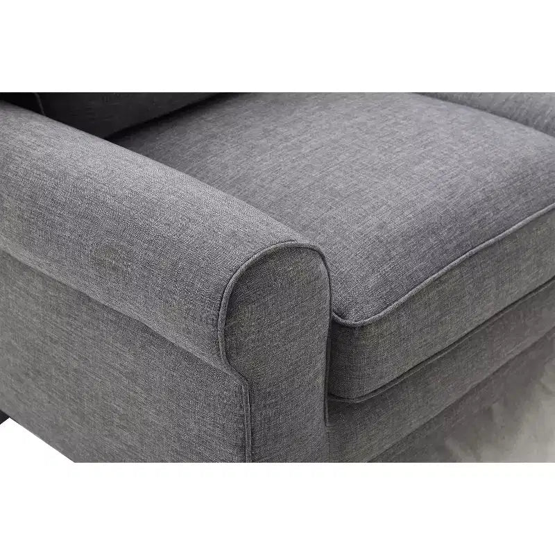 Upholstered Bed, Queen, White Linen