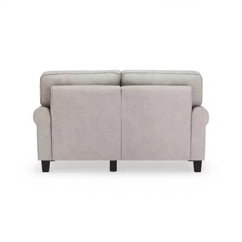 Upholstered Bed, Queen, White Linen