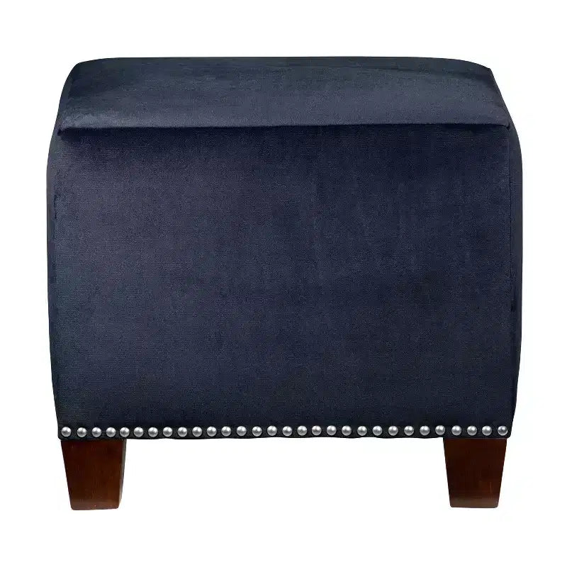 Square Nail Button Ottoman