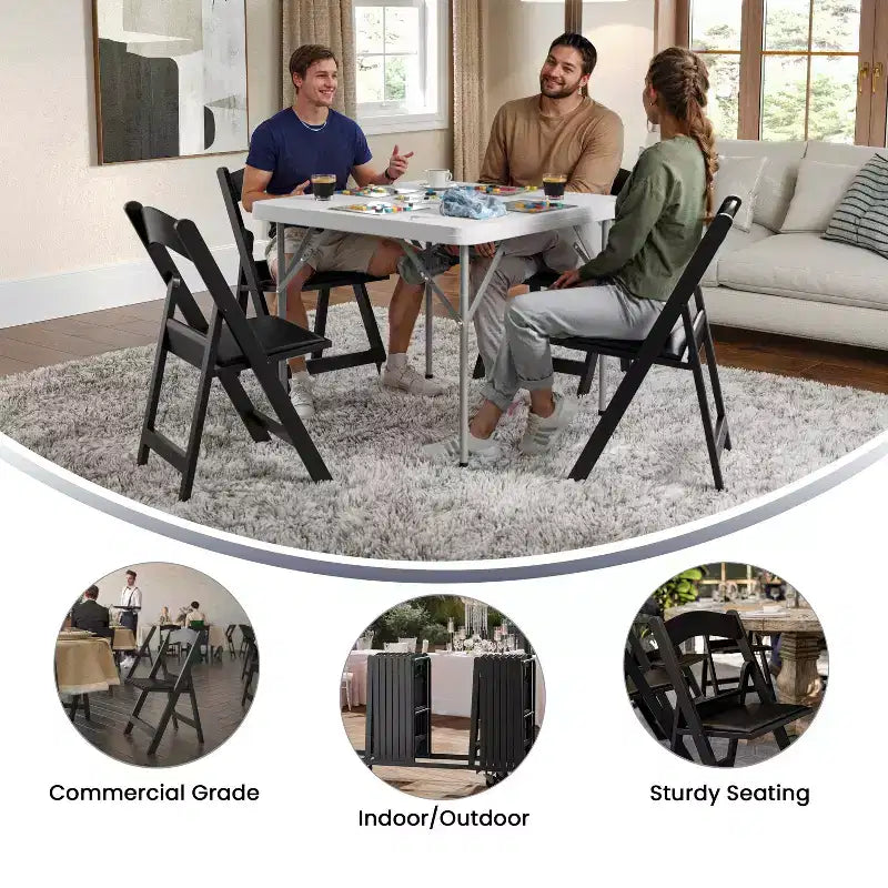 Hercules Folding Chair - Resin 2 Pack 800LB Weight Capacity Event Chair