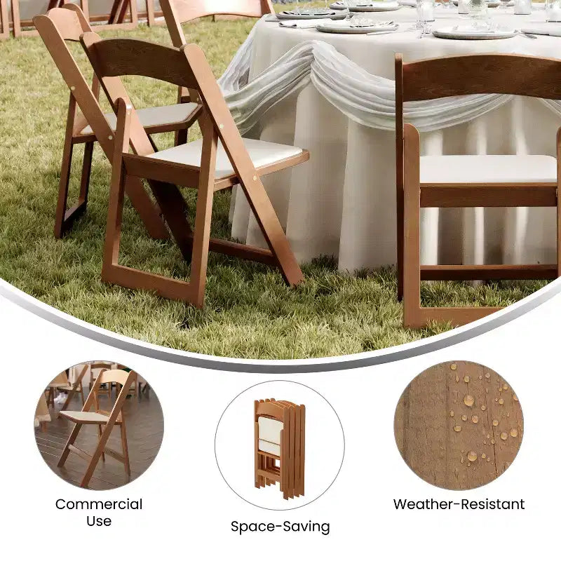 Hercules Folding Chair - Resin 2 Pack 800LB Weight Capacity Event Chair