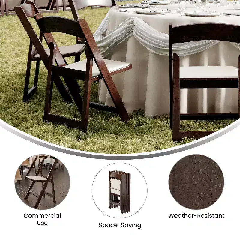 Hercules Folding Chair - Resin 2 Pack 800LB Weight Capacity Event Chair