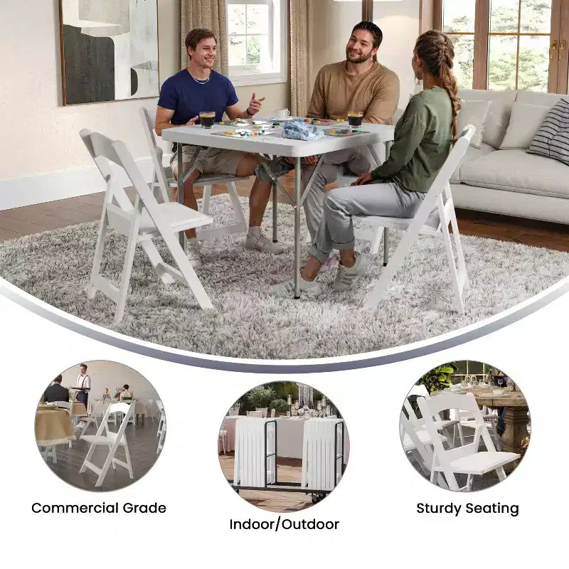 Hercules Folding Chair - Resin 2 Pack 800LB Weight Capacity Event Chair