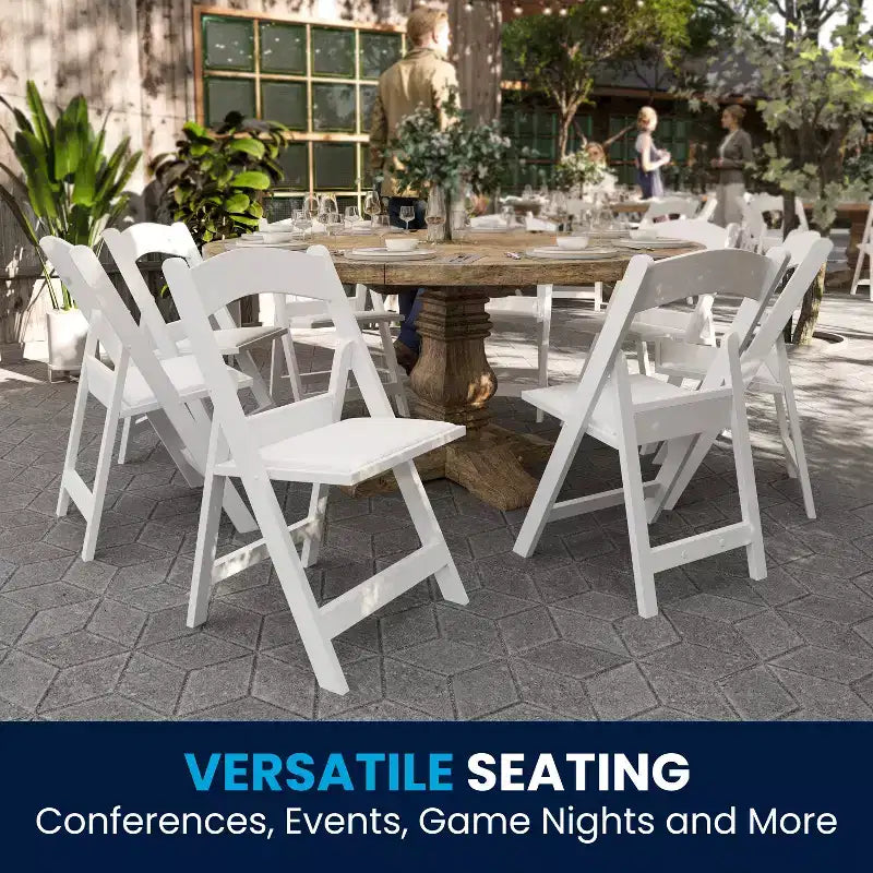 Hercules Folding Chair - Resin 2 Pack 800LB Weight Capacity Event Chair
