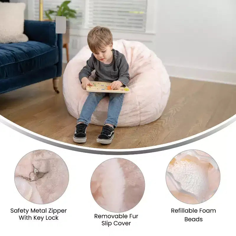 Small Bean Bag Chair for Kids and Teens