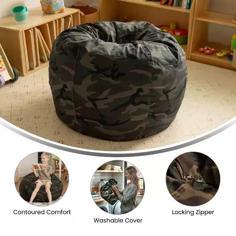 Small Bean Bag Chair for Kids and Teens