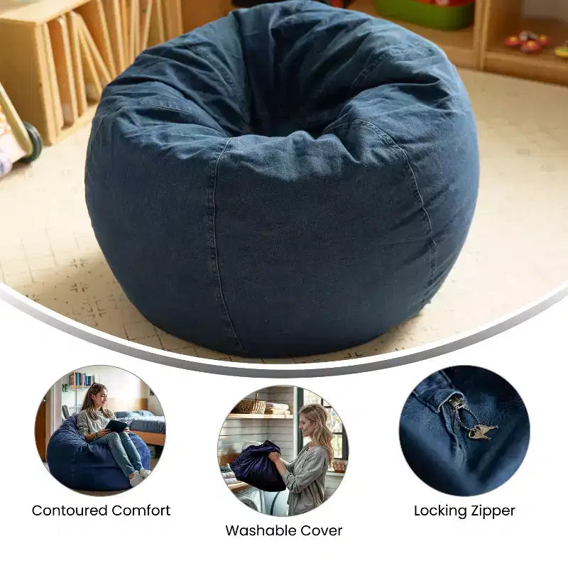 Small Bean Bag Chair for Kids and Teens