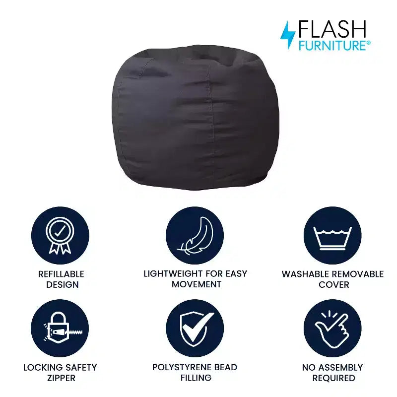 Small Bean Bag Chair for Kids and Teens
