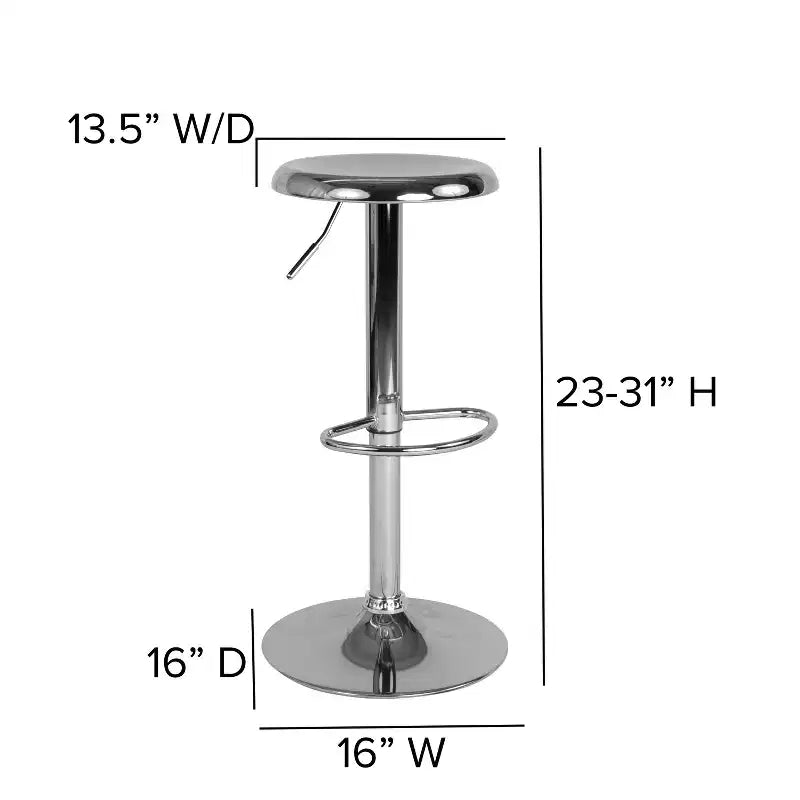 Adjustable Height Retro Barstool