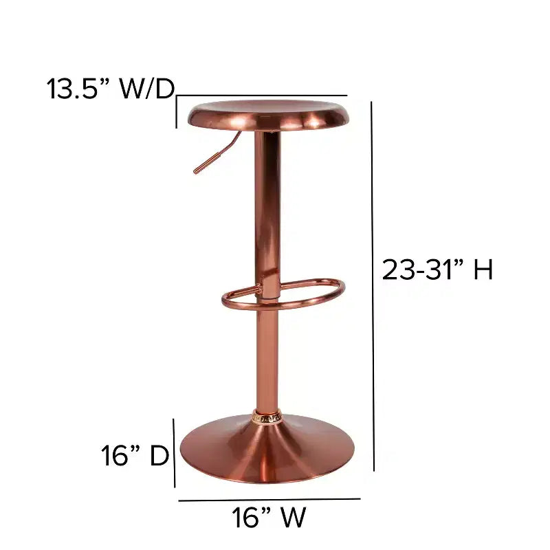 Adjustable Height Retro Barstool