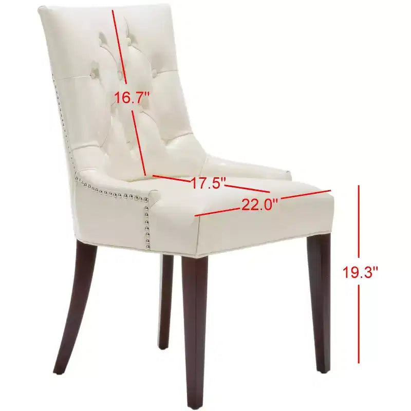 19 H Tufted Dining Chair With Nail Head Trim - MCR4515