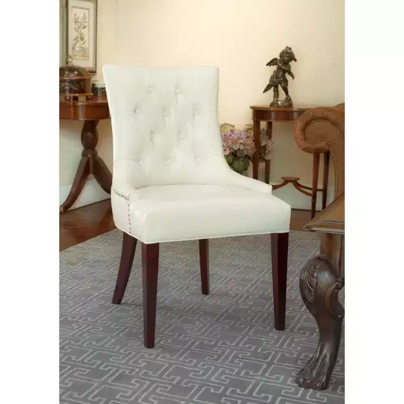 19 H Tufted Dining Chair With Nail Head Trim - MCR4515